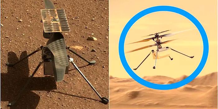 NASA, Mars Helikopteri Ingenuity'nin Uçuş Rekoru Kırdığı Videoyu Paylaştı