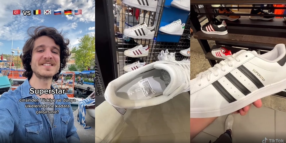 Türkiye ve Çeşitli Ülkelerin Asgari Ücretlerine Göre Adidas'ın Superstar Modelinden Kaç Tane Alınabilir?