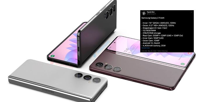 Samsung'un Katlanabilir Modeli Galaxy Z Fold 4 Tüm Özellikleri Sızdırıldı