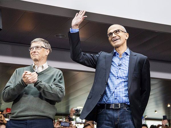 Microsoft'un CEO'su Satya Nadella listenin yedinci sırasında kendisine yer buldu.