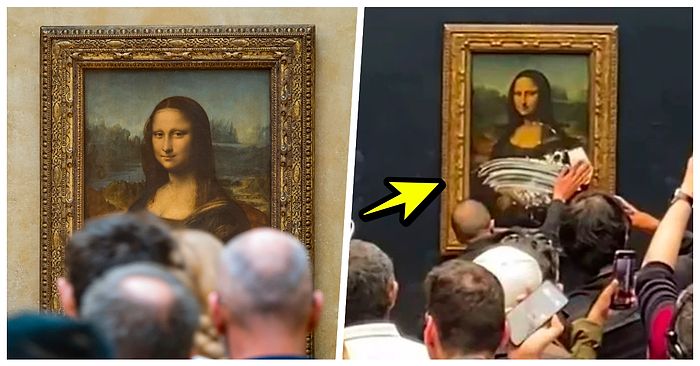 Kadın Kılığına Girerek Tekerlekli Sandalye ile Louvre Müzesine Giden Kişi 'Mona Lisa' Tablosuna Pasta Fırlattı