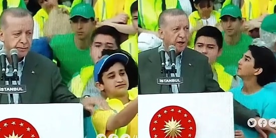Cumhurbaşkanı Erdoğan'ın Kendisiyle Fotoğraf Çekilmek İsteyen Çocukları Uzaklaştırdığı Anları Kaydedildi