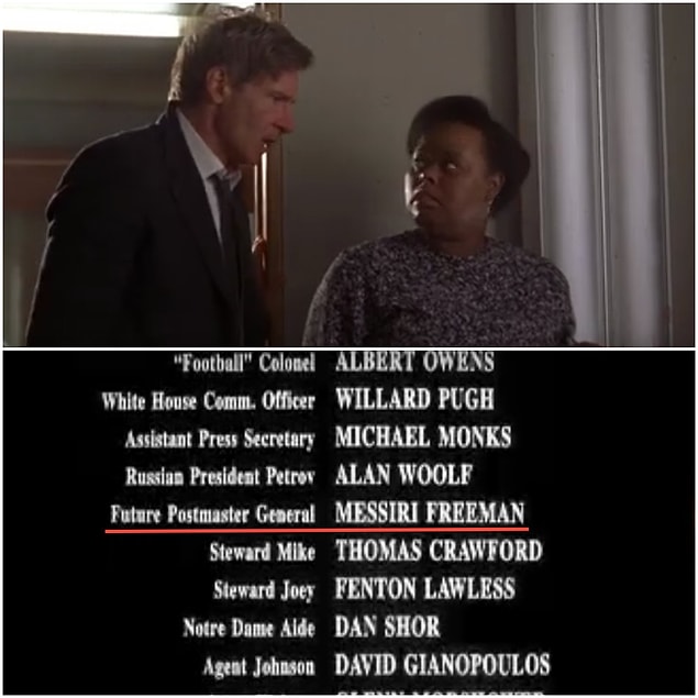 2. 1997 tarihli Air Force One filminde, Başkan'ın ekibinden biri, bir mesajı iletmek için bir faks göndermeyi önerir. Başkan, eğer plan işe yararsa, onu Postmaster General yapacağını söyler.