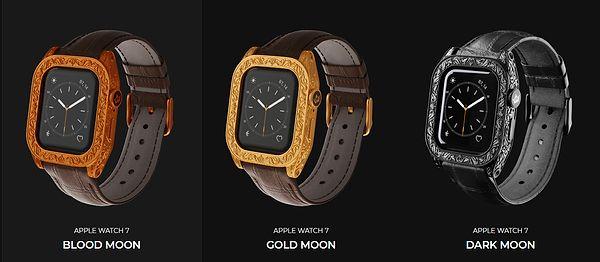 Apple Watch 7 serisi titanyum, altın ve bronz kaplamalarla yeni bir görünüm kazandı.