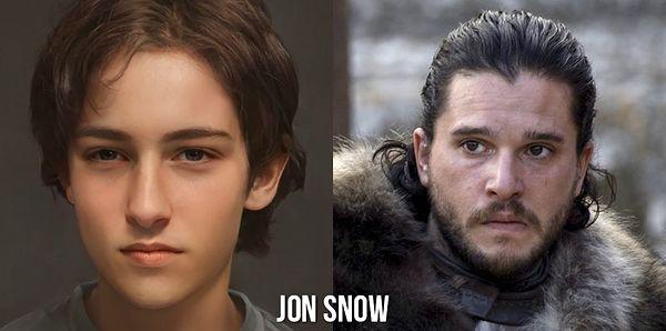 14. Bir türlü yüzü gülmek bilmeyen Jon Snow: