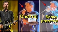 Teoman Konserde Seyircinin Sahneye Bıraktığı Ruju Sürdükten Sonra Prezervatif Şişirerek Herkesi Şaşırttı