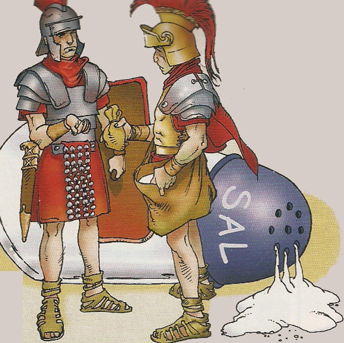 Слово солдат происхождение. Римляне и соль. Соль в древнем Риме. Жалование Римского легионера. Жалование легионерам в Риме.
