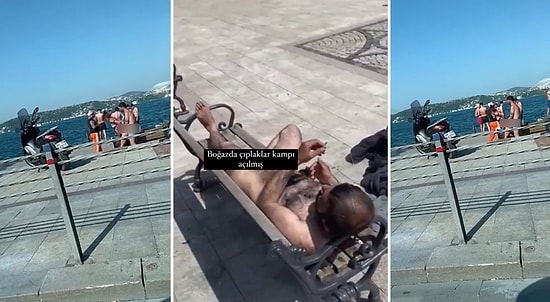 İstanbul'da Neler Oluyor? Boğaz'da Ulu Orta İlişkiye Girip Çırılçıplak Güneşlendiler