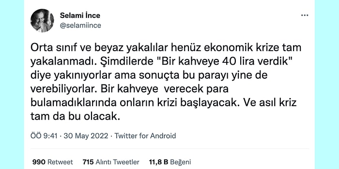 Orta Sınıf ve Beyaz Yakalının Henüz Ekonomik Krize Yakalanmadığını İddia Eden Paylaşım Tartışma Yarattı