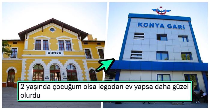 Konya'daki Eski Garın Yanına Yapılan Yeni Bina Sosyal Medya Gündeminde