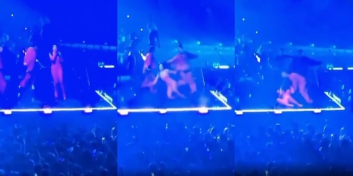 Popüler Şarkıcı Dua Lipa, Milano Konseri Sırasında Sahnede Dans Ederken Yere Düştü