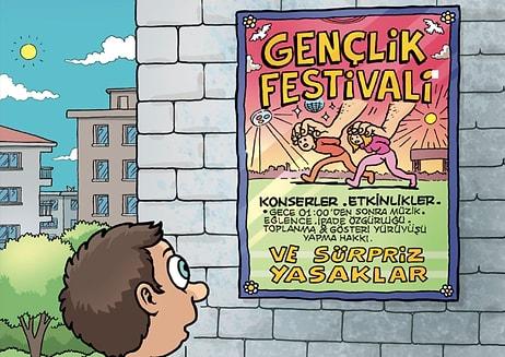 AKP'nin Festival, Konser ve Müzik Yasağı Mizah Dergisi Uykusuz'un Kapağında!