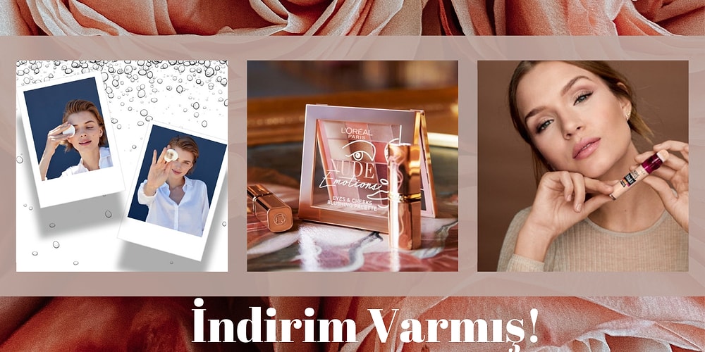 Her Zaman Bir İhtiyacımız Olan Kozmetikte İndirime Girmiş Ürünler