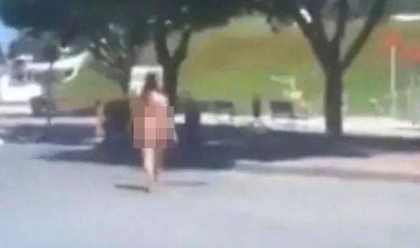 10. Antalya'da akli dengesi yerinde olmadığı belirtilen  kadın sokakta çıplak bir şekilde yürüdü.