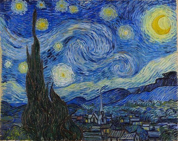 17. Vincent Van Gogh - Yıldızlı Gece (1889)
