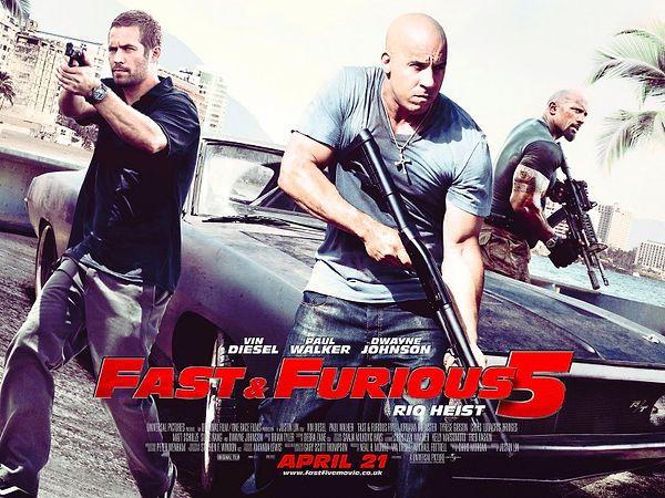 6. Fast and The Furious 5: Rio Heist / Hızlı ve Öfkeli 5: Rio Soygunu (2011) - IMDb: 7.3