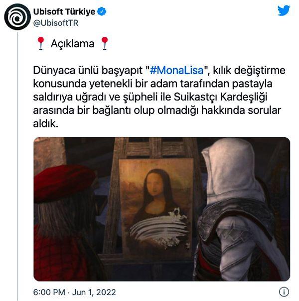 Bu olayın yaşanmasının ardından ise dünyaca ünlü oyun devi Ubisoft'un resmi Türkiye hesabı üzerinden oldukça enteresan bir açıklama paylaşıldı.