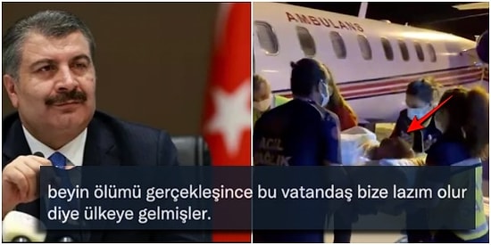 Fahrettin Koca'nın "Beyin Ölümü Gerçekleşen Hastayı Uçakla Almanya'dan Getirdik" Açıklaması Tepki Gördü