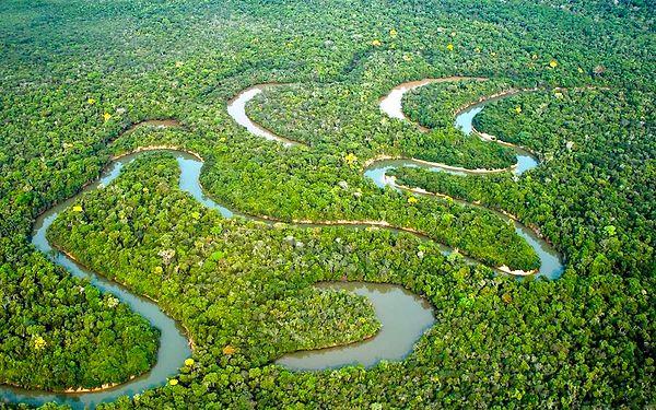 36. Amazon Nehri'nin yaklaşık olarak tam altında, yer yüzeyinden 4 kilometre derinlikte, Rio Hamza Nehri adı verilen bir su akmaktadır.