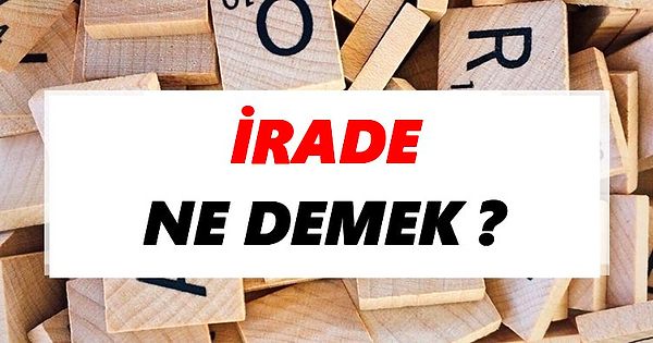 İrade Ne Demek?