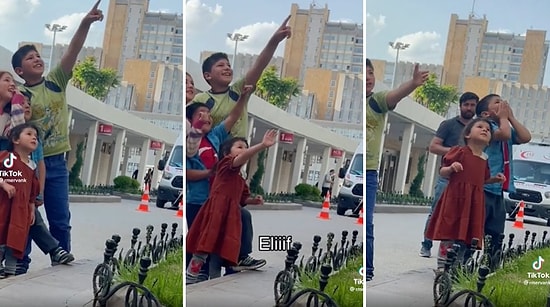 Ameliyat Olan Kardeşlerine Hastanenin Bahçesinden El Sallayan Ufaklıkların İçinizi Isıtacak Anları