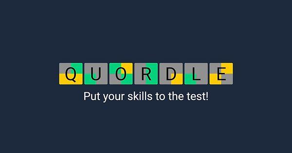 Wordle'dan sonra farklı kelime oyunları da türedi tabii: Mesela Quordle, aynı anda 4 kelimeyi tahmin etme oyunu!