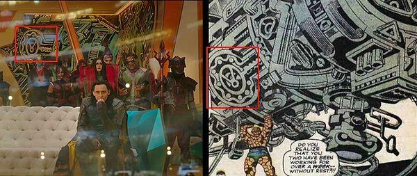 5. Thor: Ragnarok'un arka planında, Fantastic Four çizgi romanlarından birinde bulunan bir çizim var.