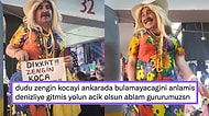 Drag Queen Şovu Gibi! Çiçekli Elbisesi, Sarı Saçları ve Cilvesiyle Fenomen Haline Gelen Pazarcı Dudu Abla