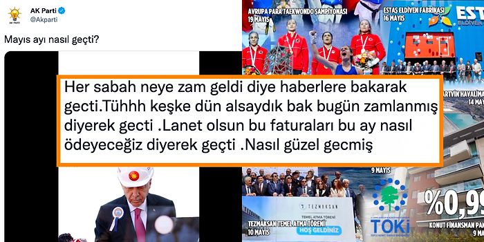 AKP'nin Twitter'daki 'Mayıs Ayı Nasıl Geçti?' Başlıklı Gündem Olan Video Paylaşımı Tepki Çekti!