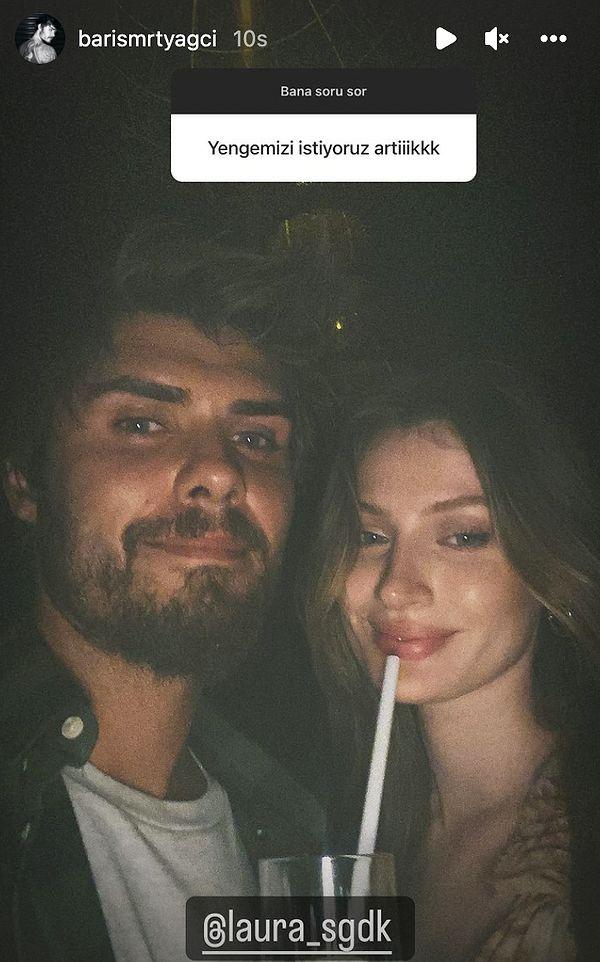 Barış Murat Yağcı, takipçilerinin "Yengemizi istiyoruz artık" yorumlarının ardından yabancı model Laura Celine ile fotoğrafını paylaşarak yeni aşkını ilan etti.