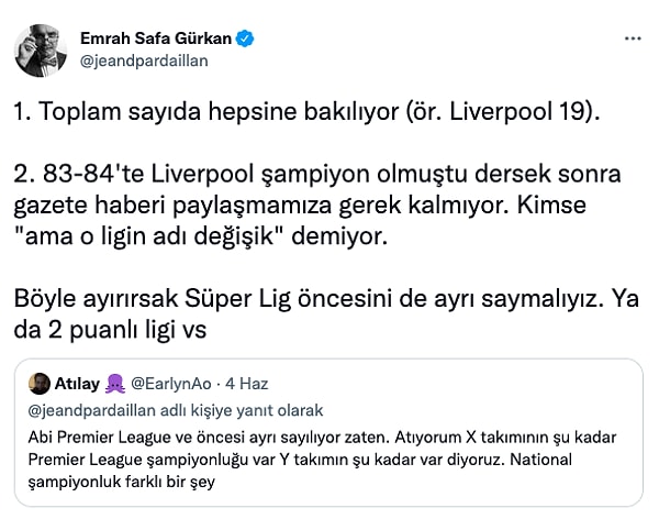 Lig adı değişmesiyle, turnuvanın şeklinin değişmesi aynı şey mi?