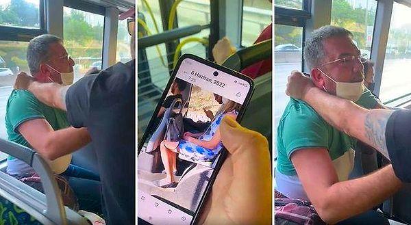 10.  Otobüste yanında oturan kadının bacaklarını çeken tacizci otobüste bulunan diğer yolcular tarafından yakalandı.