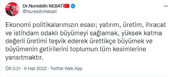 Hafta sonu açıklamaları ile gündem olan Bakan, bugün sosyal medya hesabından yeni açıklamalar yaptı👇