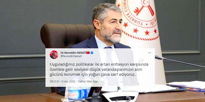 Bakan Nebati, 'Enflasyon Karşısında Alım Gücünü Korumaya Çabalıyoruz' Deyince, Sosyal Medyada Soru Yağdı!