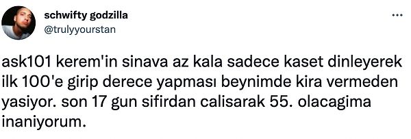 10. Konular yetişmese de kendime olan inancım: