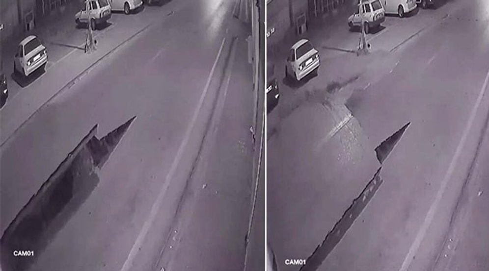 En Kral Bilim Kurgu Filminde Şu Sahneyi Göremezsiniz: Adana'da Su Borusu Patlayınca Yer Yarıldı