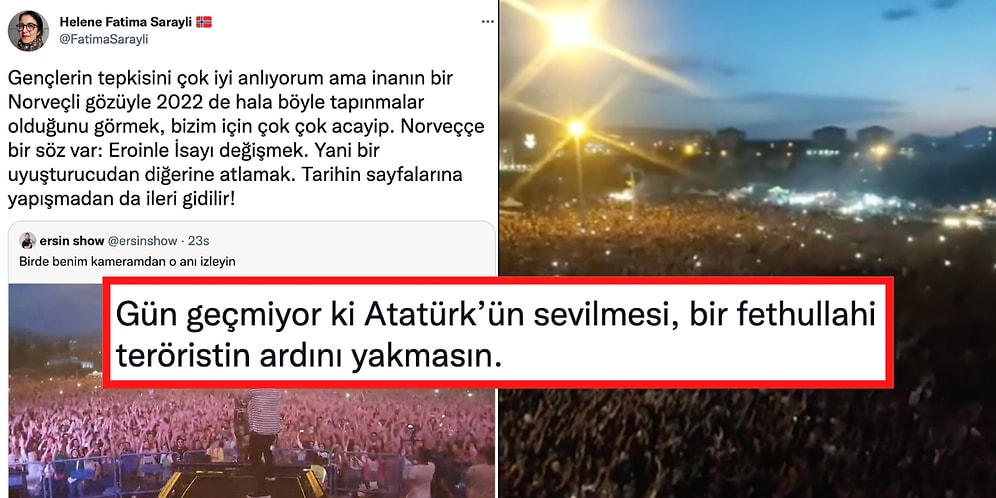 İzmir Marşı Okuyan Öğrencilerin Atatürk'e Taptıklarını Söyleyen Kadına Gelen Kapak Gibi Cevaplar