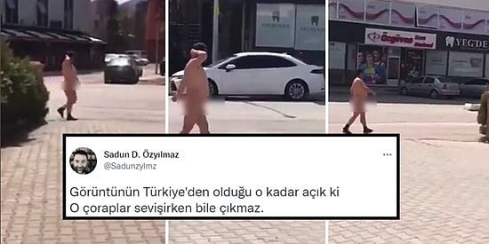 Birileri Ülkeye Çıplaklık Büyüsü mü Yaptı? Vatandaşın Biri Kahramanmaraş'ta Çırılçıplak Şekilde Caddede Yürüdü