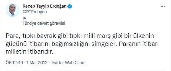 Cumhurbaşkanı Erdoğan'ın bu paylaşımı bugün dolar/TL'nin yaklaşık yüzde 25 oranında yükselişle 17,16 seviyelerinde işlem gördüğü anlarda sosyal medyada yeniden gündem oldu. 👇