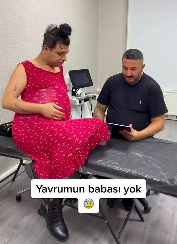 Mükremin Gezgin uzun süredir TikTok üzerinden yaptığı paylaşımlarla kendini hamile gibi gösteriyordu.