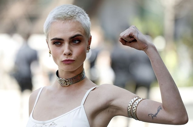 10. Altın orana %89.99 uygunluğu ile model Cara Delevingne.