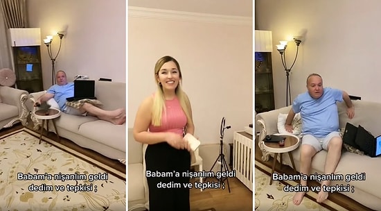 'Nişanlım Geldi' Diyen Genç, Babasının Tepkisini Kaydetti: 'Söylesene Şu Kıyafetleri Değiştireyim'