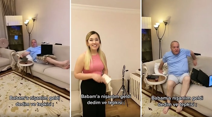 'Nişanlım Geldi' Diyen Genç, Babasının Tepkisini Kaydetti: 'Söylesene Şu Kıyafetleri Değiştireyim'