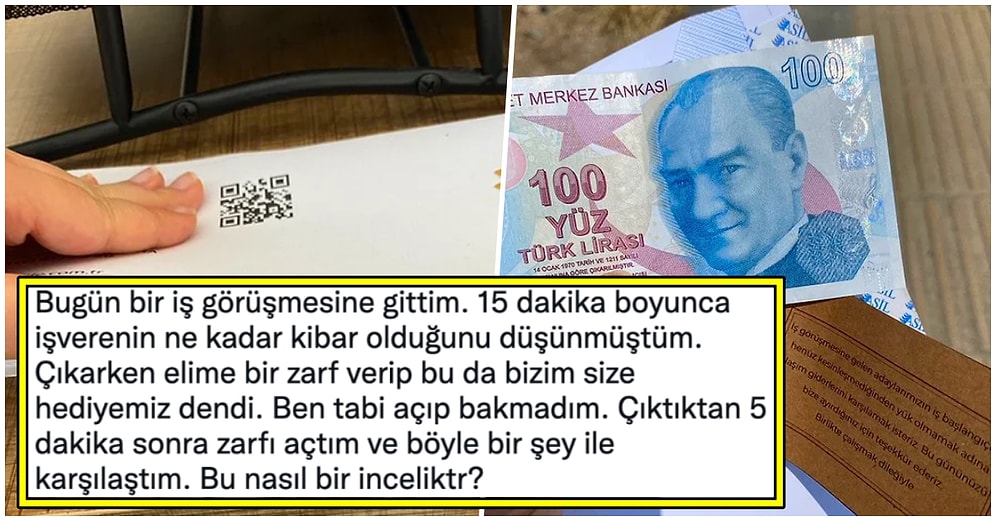 İş Görüşmesine Gittiği Düşünceli Şirketin Yol Parası Jestini Paylaşan Kadına Gelen Yorumlar
