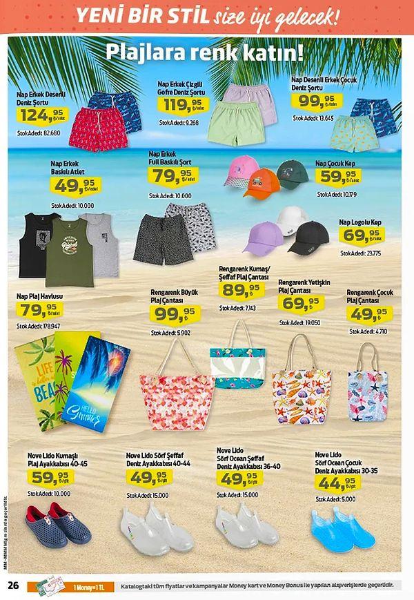 Nap plaj giyim ürünleri;
