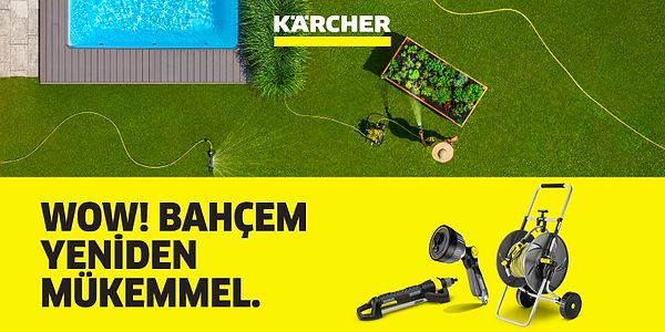 Bahçenizi güzelleştirmek için ihtiyacınız olan her şey Karcher'de!