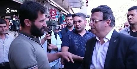 AKP Van İl Başkanı'na Esnaf Ziyareti Sırasında Tepki: 'Yazık Ettiniz Bize, Bu Durumun Sorumlusu Sizsiniz'