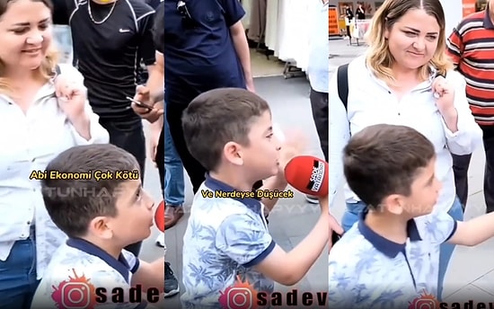7 Yaşındaki Çocuk Sokak Röportajına Damgasını Vurdu: 'Ekonomi Çok Kötü Abi, Euro ile Altın Uçmuş Halde'