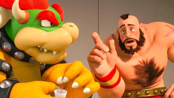 15. Wreck it Ralph'ta Bowser'ın bardağını tutuş biçimi Nintendo ve Disney arasında tartışmaya yol açtı. Bowser'ın görseldeki bardak tutma modeli Nintendo'nun fikriydi, istekleri üzerine sahne bu şekilde düzeltildi.