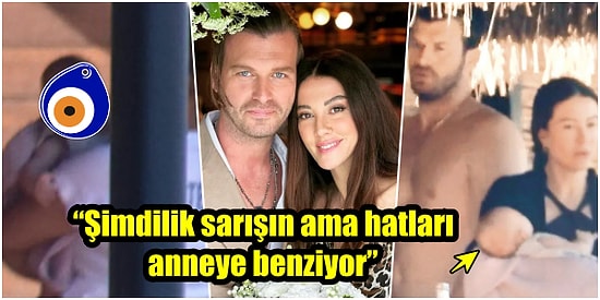 Aynı Babası! Kıvanç Tatlıtuğ ile Başak Dizer Çiftinin Biricik Oğulları Kurt Efe İlk Kez Görüntülendi!